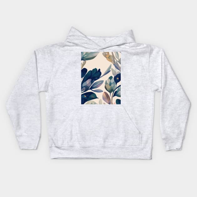 Chromatic Botanic Abstraction #92 Kids Hoodie by Sibilla Borges